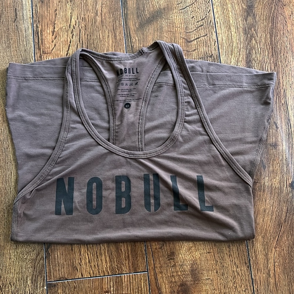 NOBULL Women's Dark Brown Tank Top